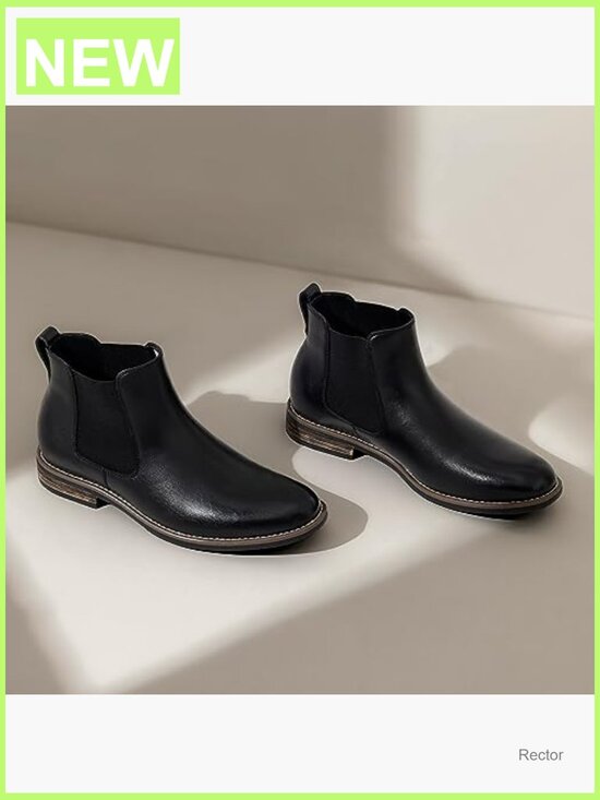 Men\'s Suede Leather Chelsea Ankle Boots Slip On Casual Boots